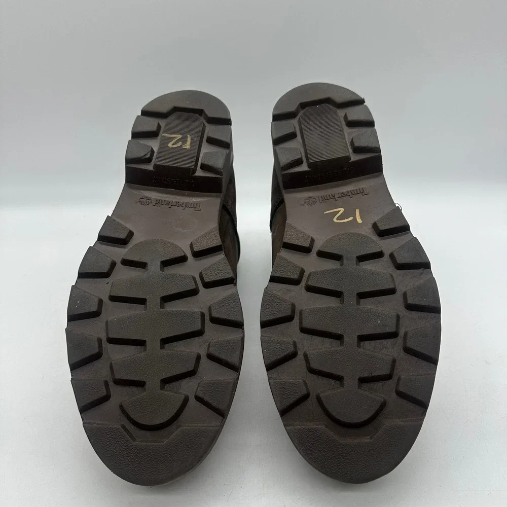 Timberland 34095 Mens 11.5 M Chocolate Brown Nubuck Leather Basic Chukka Boots